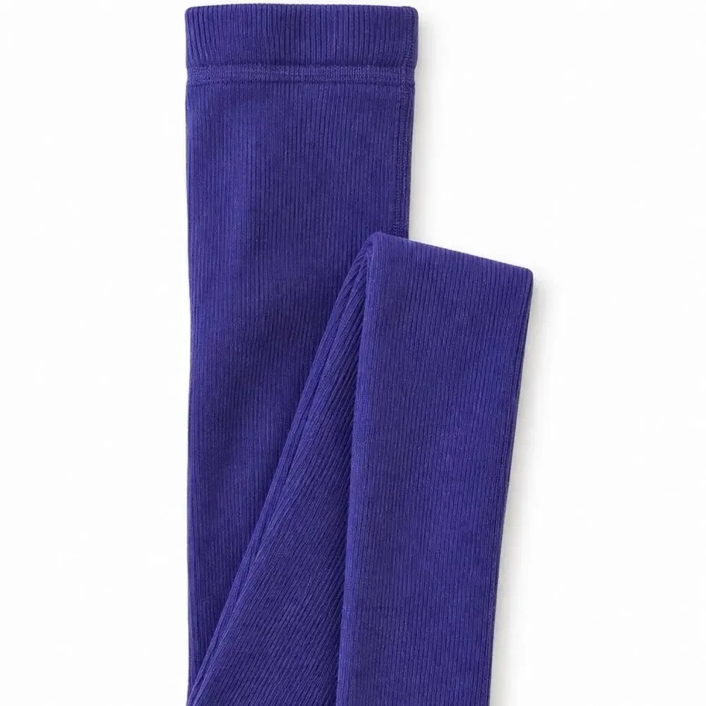 Hanna Andersson Ribbed Footless Tights